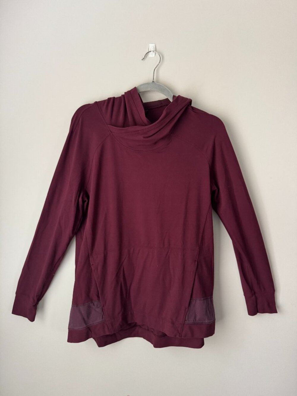Lululemon Starting Place Hoodie Womens 8 Hooded Pullover Sweatshirt Cowl Neck Ma - Picture 2 of 9